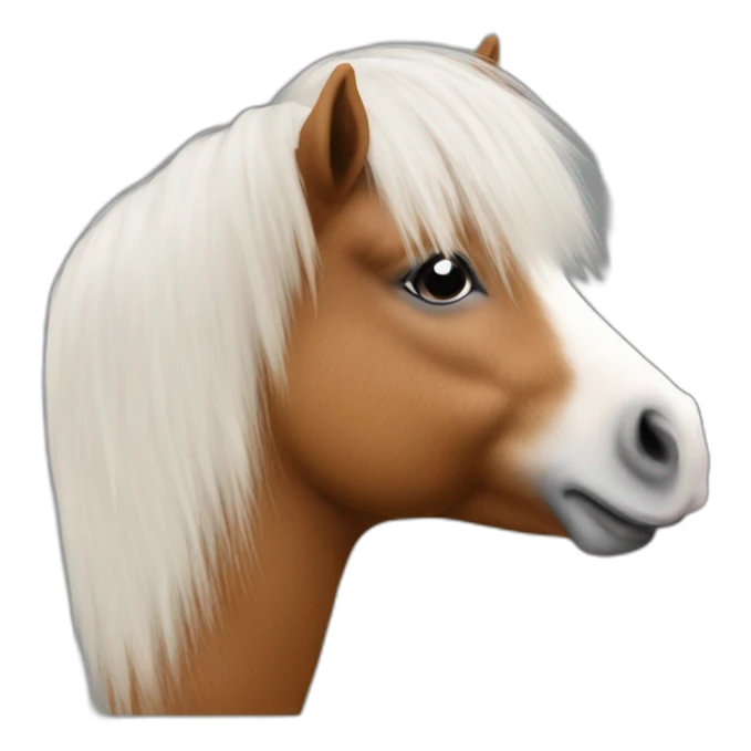 side view of a shetland pony sticker