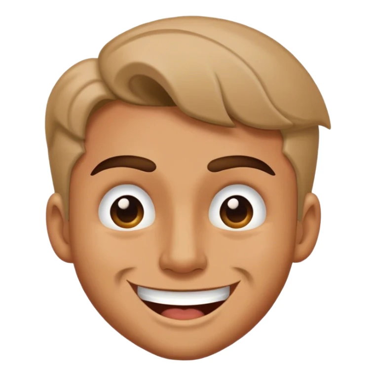 Man with open-handed and he winks sticker