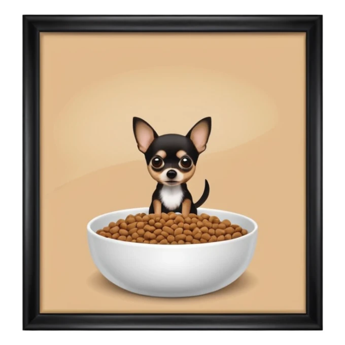 Chihuahua dog food room sticker