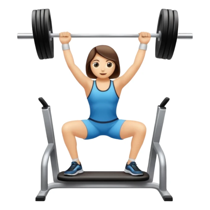 Pesa de gimnasio vista desde el ángulo derecho  sticker