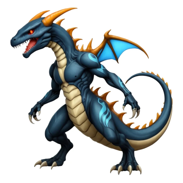  Venom-Marowak-Charizard-Xenomorph-hybrid-fantasy-creature (full body) sticker