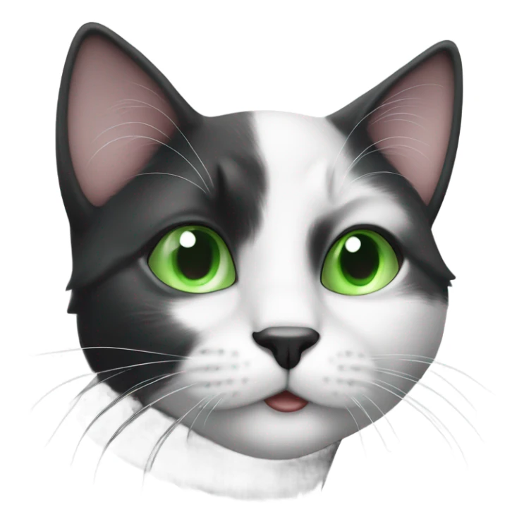 cute black and white cat with green eyes in miami dolphins shirt sticker