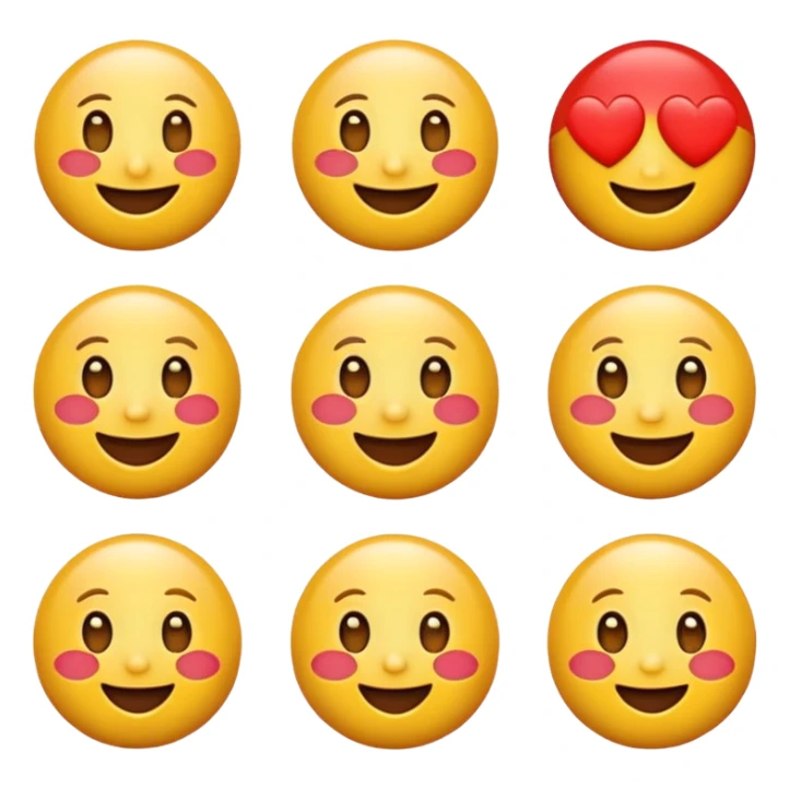 A laugh and love emoji sticker
