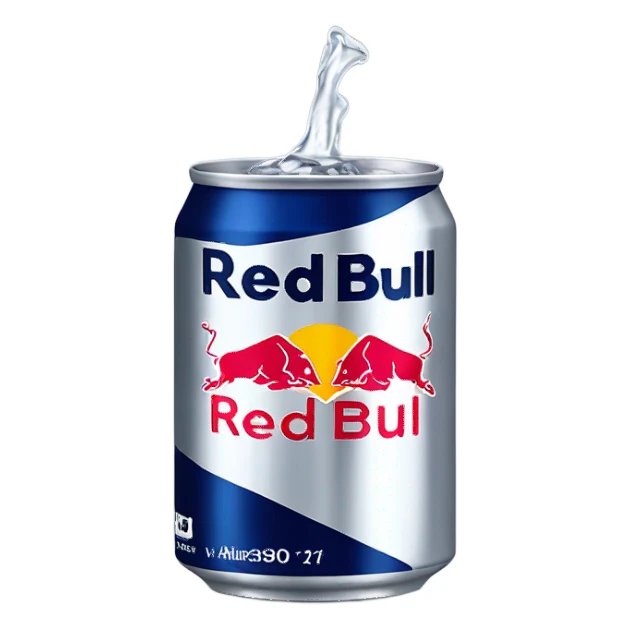 Red Bull energy drink via IV sticker