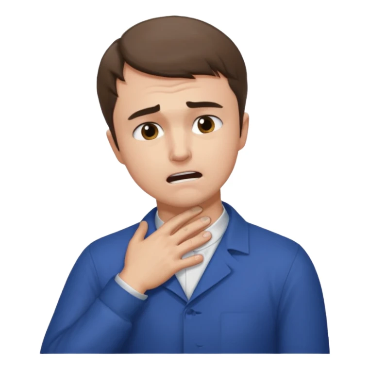 charlie kirk holding his neck with his left hand in pain sticker