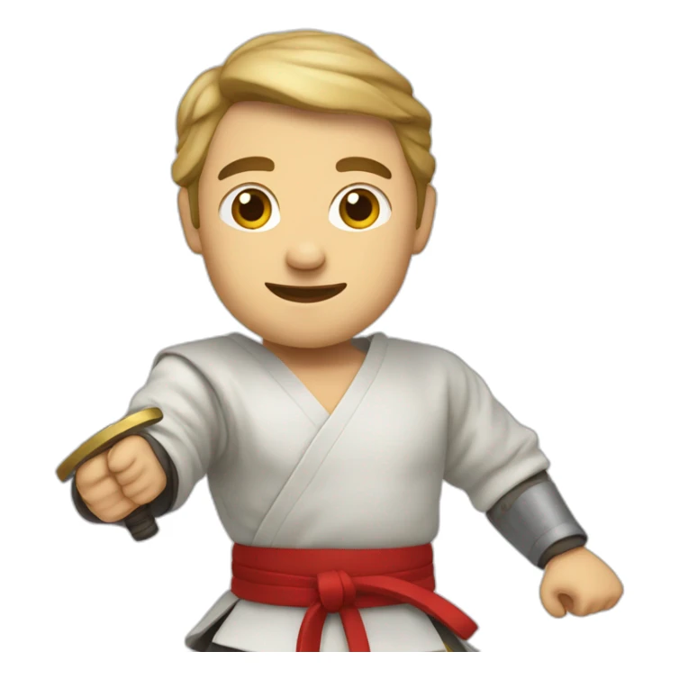 man practicing historical European martial arts with a sword sticker