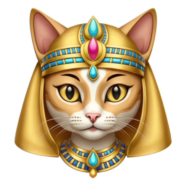 Egyptian Cats: Cat wearing pharaoh headdress









 sticker
