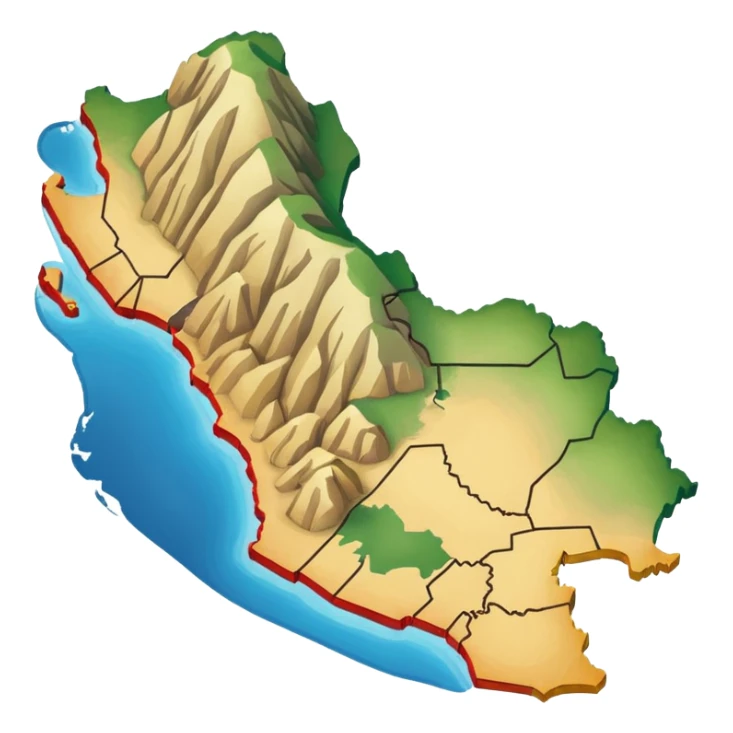 I want that you generate an correct Peru map emoji sticker