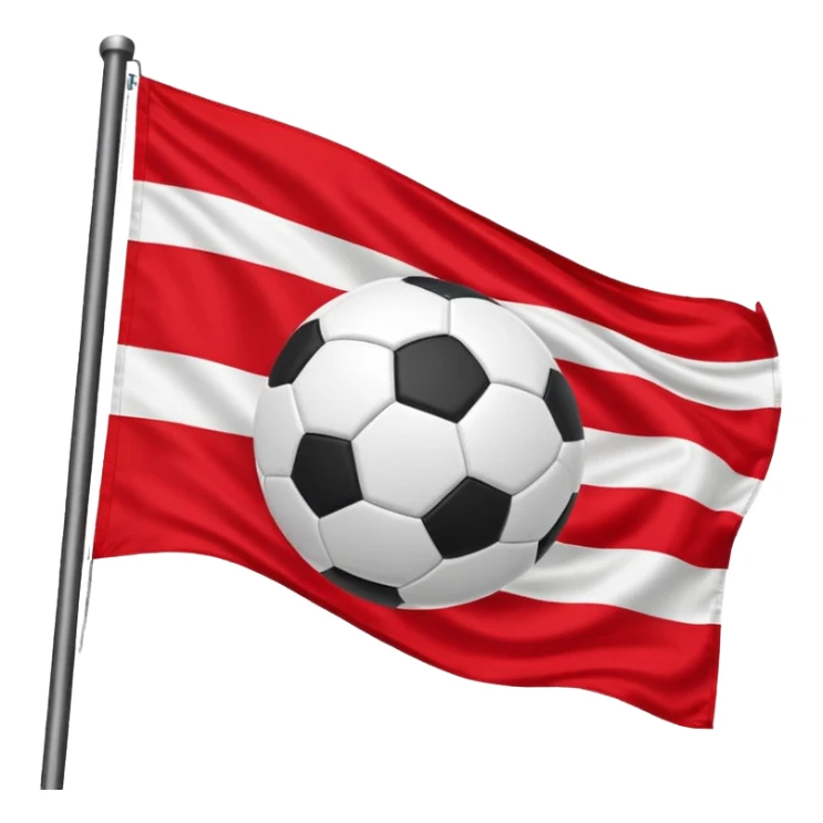 Royal antwerp fc flage whit read and a football sticker