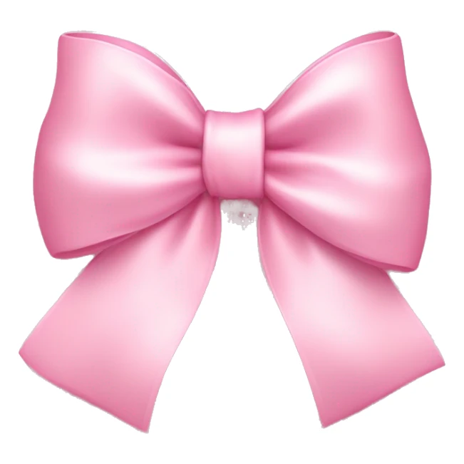 light pink bow on light pink bow sticker