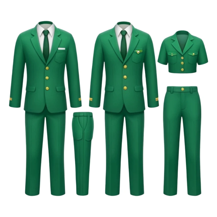 green academia uniform with pants sticker