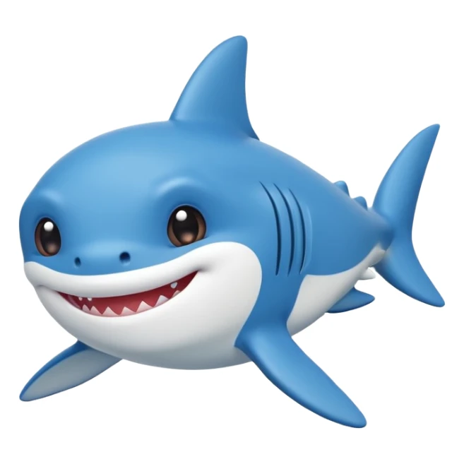 emojis.com cute-baby-shark,-simple,-friendly,-suitable-for-emoji-or-sticker sticker