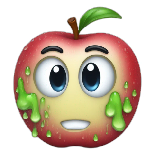 Wet Apple sticker