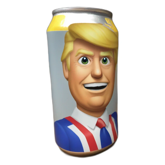 Donald trump avec une bière sticker