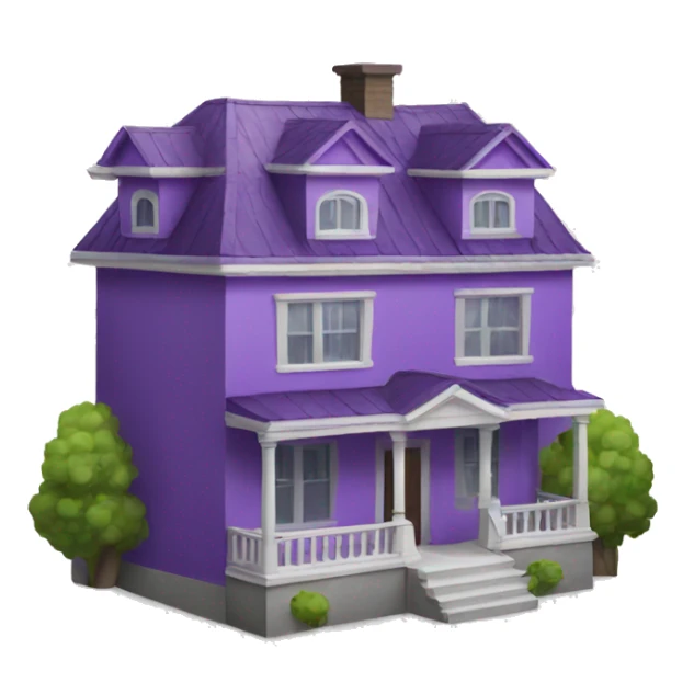 Purple villa building  sticker