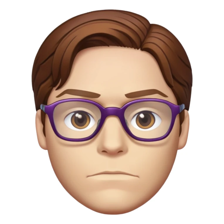 zemo brown hair with glasses marvel from captain america: civil war sticker