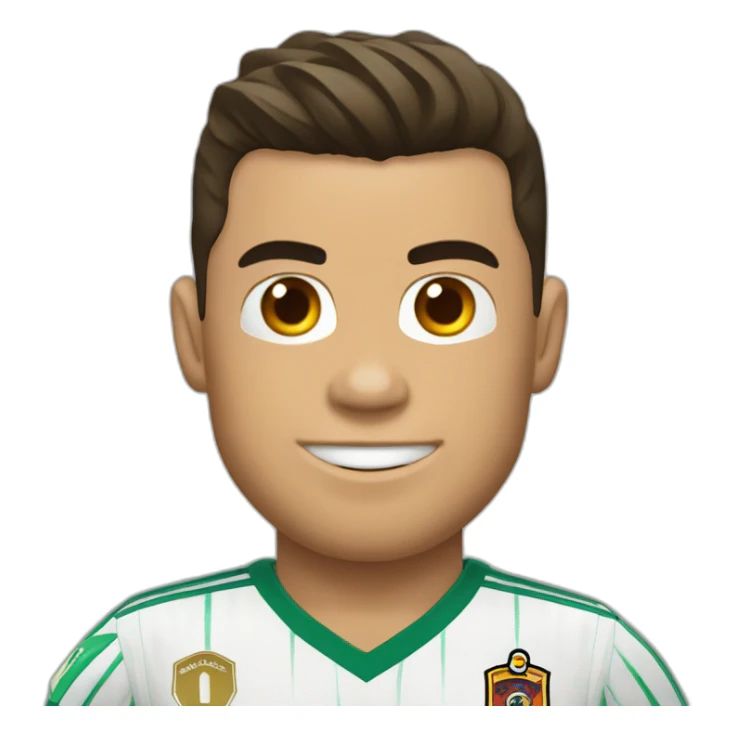 Cristiano Ronaldo en camisa desabotonada sticker