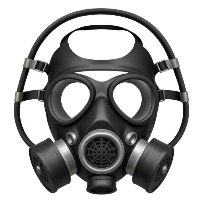 gas mask sticker