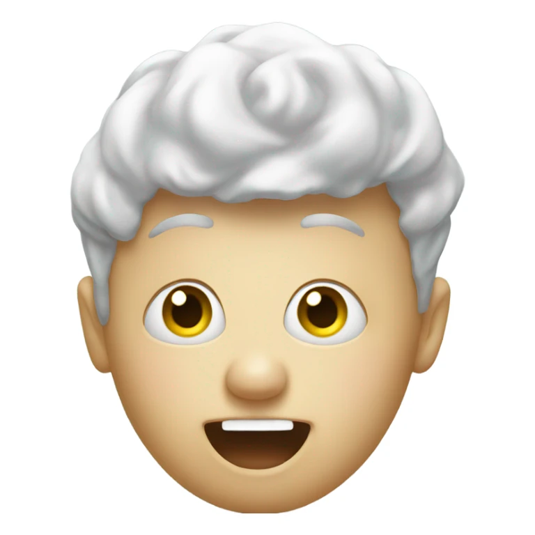 Head coming out of toilet sticker