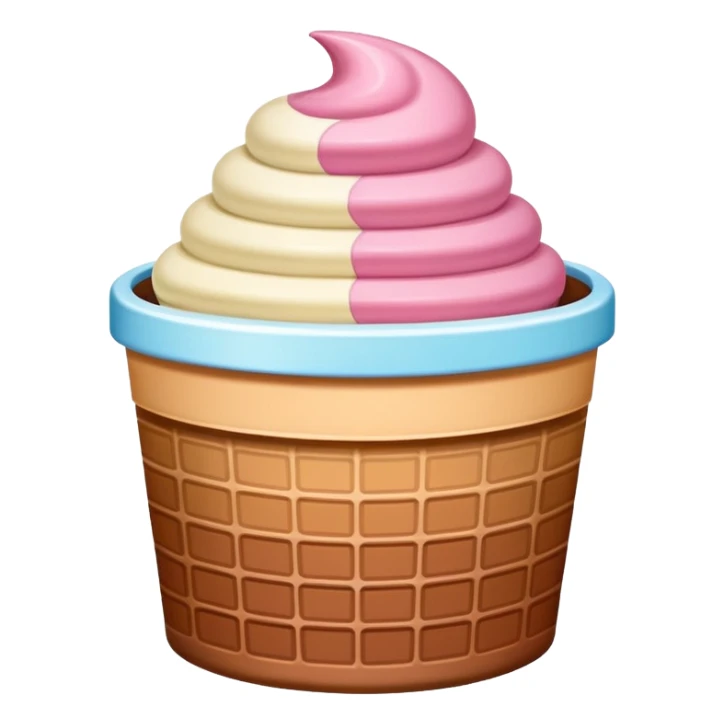 Neopolitan Ice-cream Tub sticker
