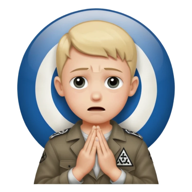 budda crying while praying with floating nazi illuminati eye of raw around him while saying boy with an israel symble on his hand sticker