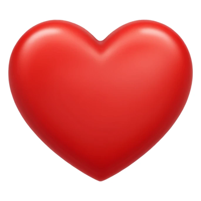 A red heart with AK in the middle  sticker