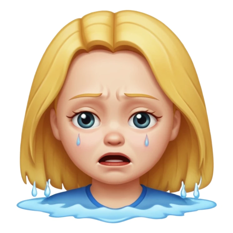 Girl name chucky crying and flooding the place sticker