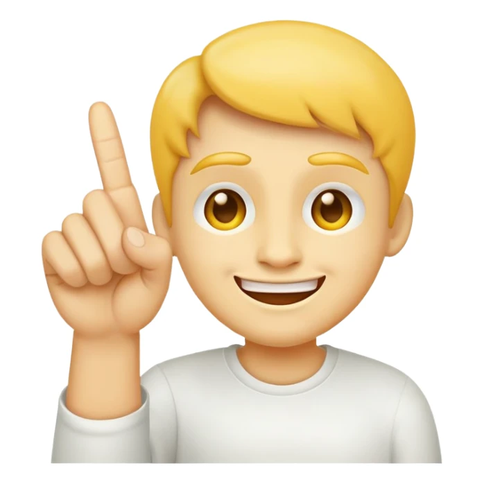 classic yellow face with a mischievous grin holding up the middle finger sticker