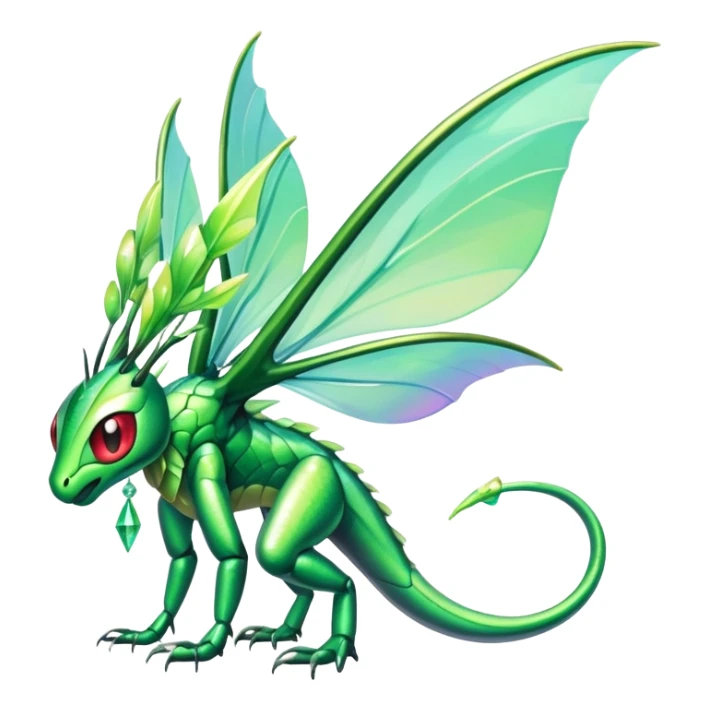 Shiny Exotic Flygon-Celebi-Scyther-Hybrid-Creature sticker