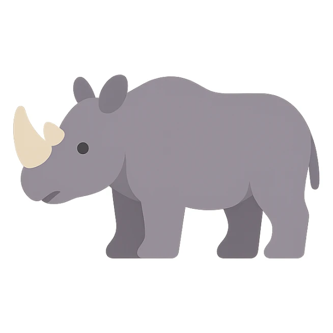 Rhino sticker