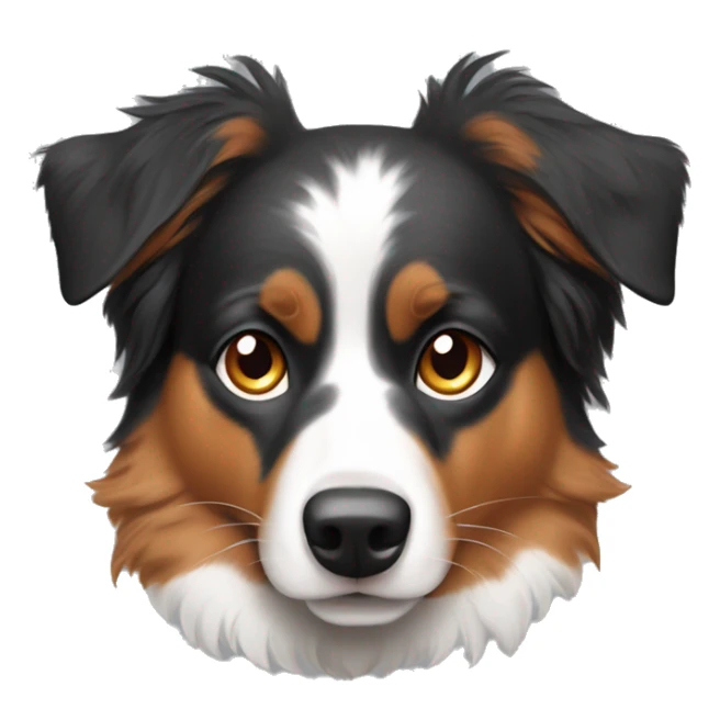 Australian Shepherd wearing a Cincinnati Bengals Jersey  sticker