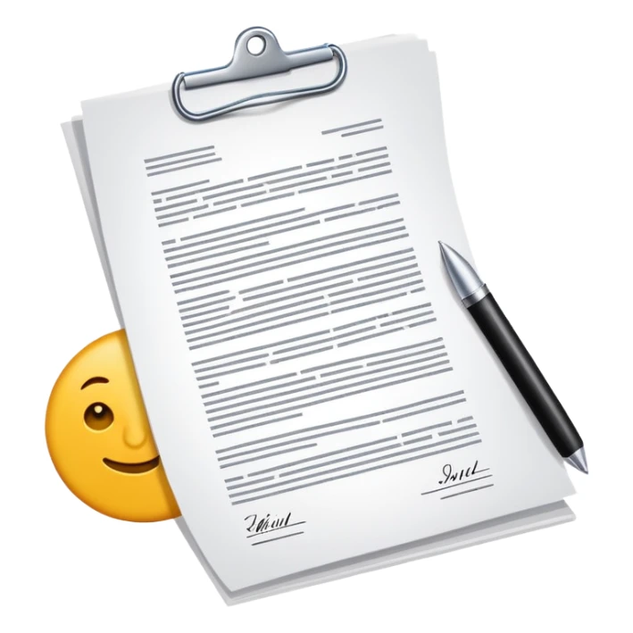 business contract with signature sticker