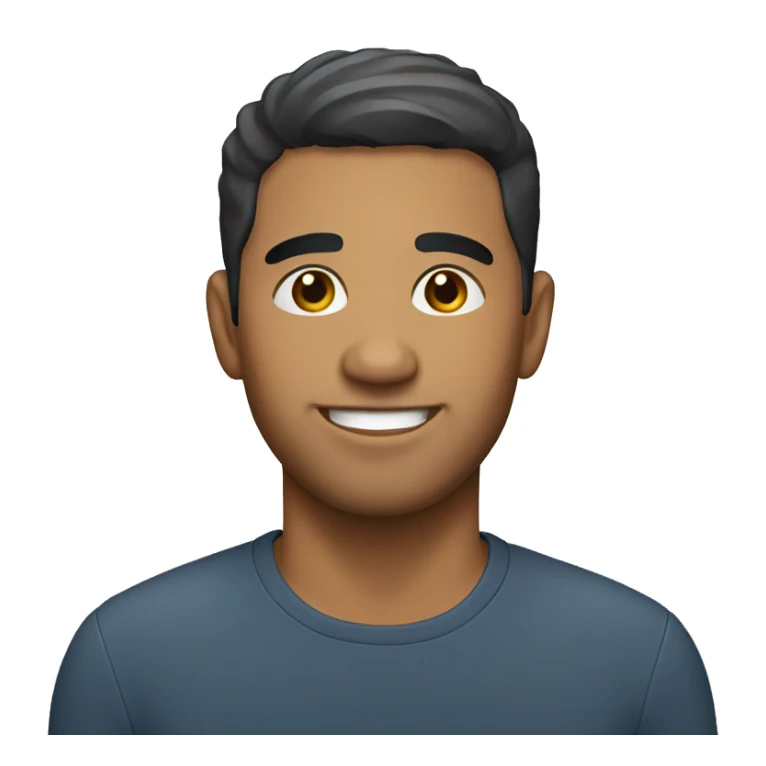 latino man with short hair sticker
