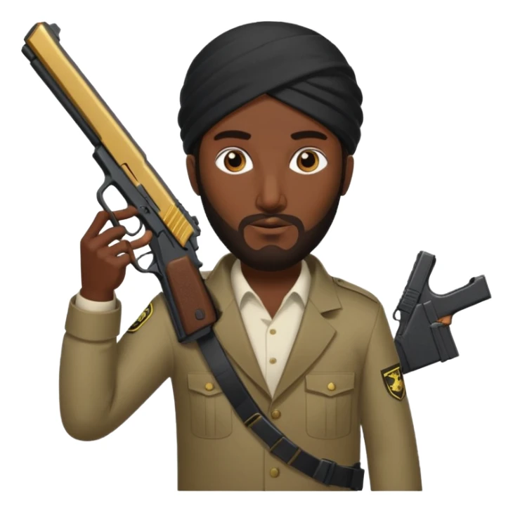 Quiero el rapero dd osama con una glock apuntando cargador largo  sticker