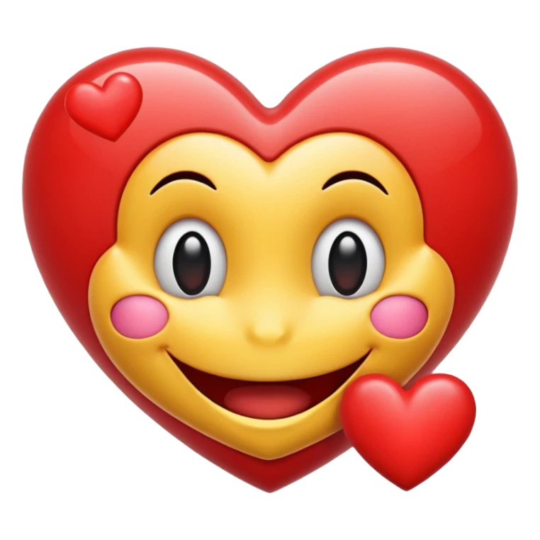 Valentine smiley emoji sticker