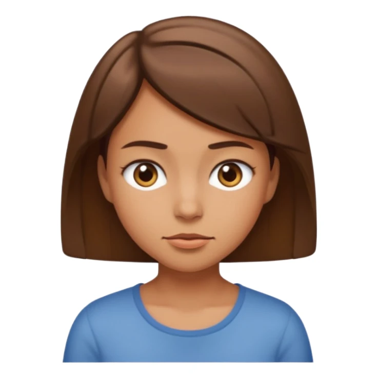 Squinting Eyes emoji medium tan girl sticker