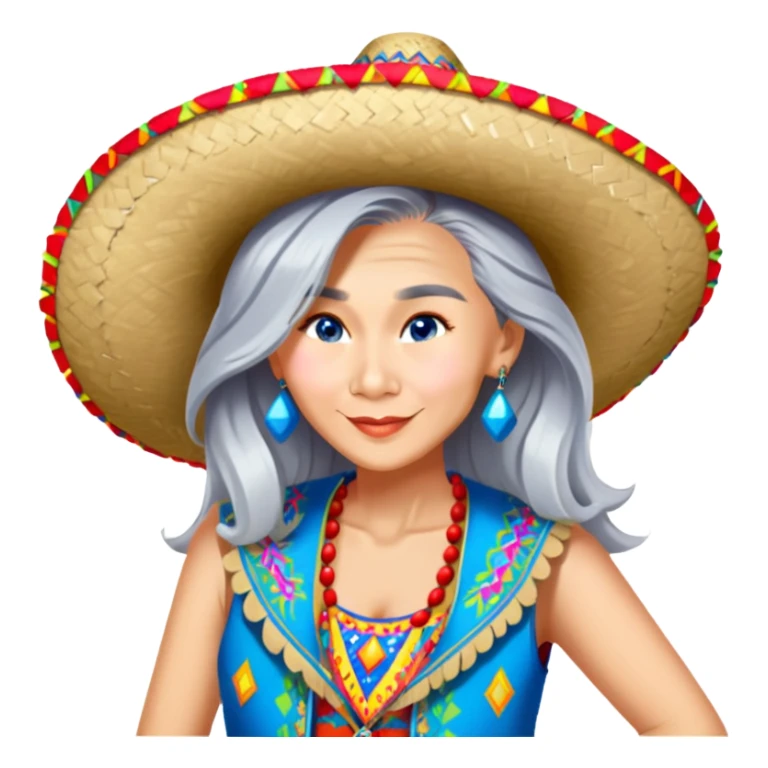 Fiestero with Sombrero sticker