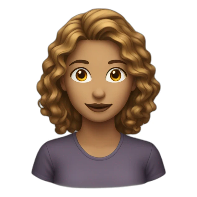 wavy-hair-young-adult-female sticker