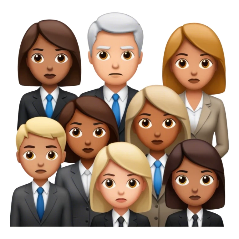 team of lazy people in office sticker