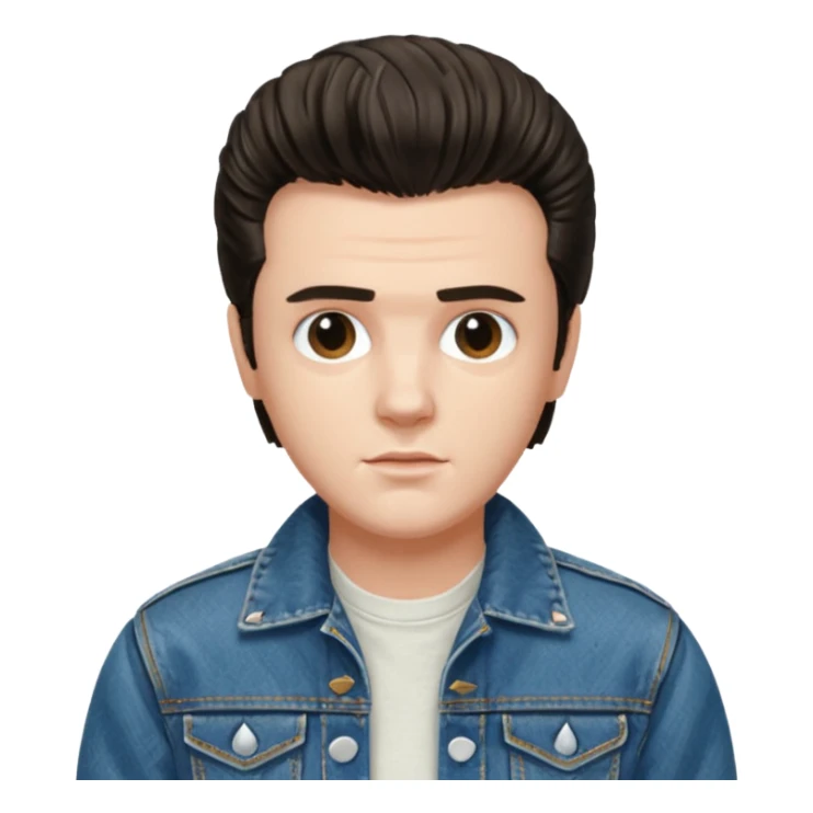 steve from stranger things, elvis hair style sticker