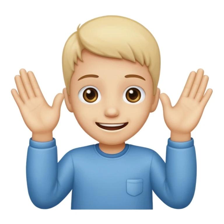 Big sooky eyes with a Teethy grin holding up prayer hands  sticker