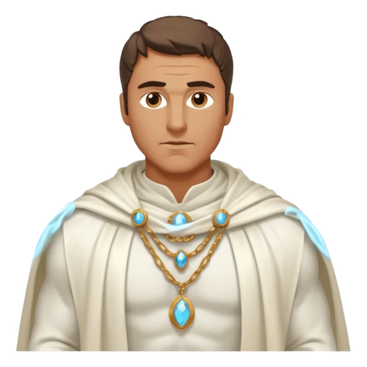 muscly ancient greek man wearing cloak sticker