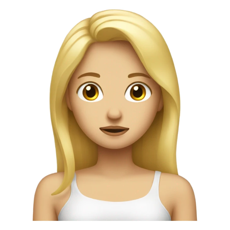 Sleepy girl blonde sticker