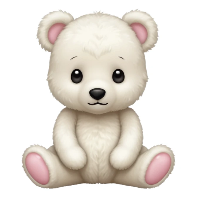 Oso de peluche blanco Adorable sticker