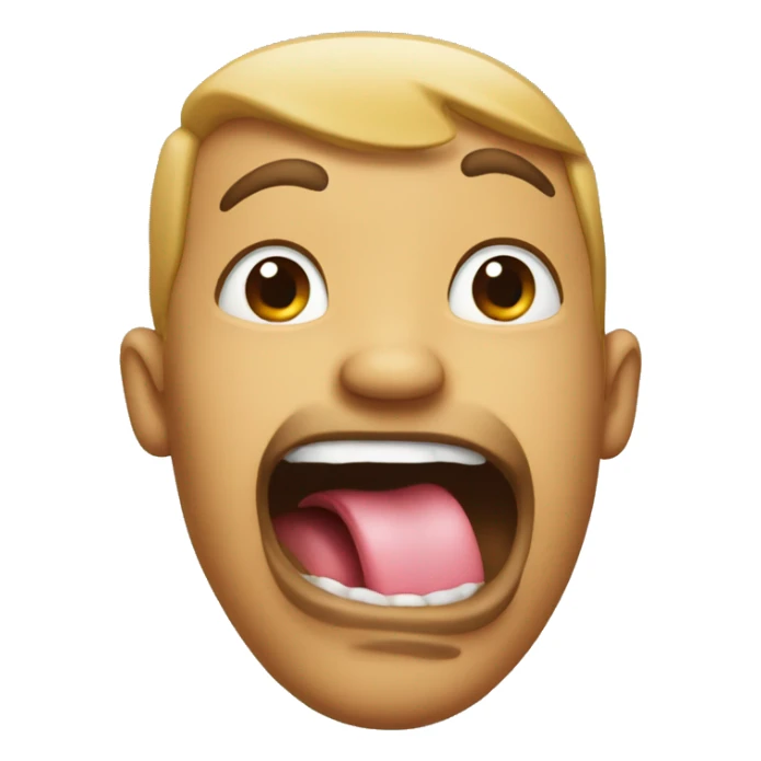 Sticking tongue out emoji sticker