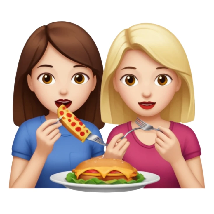 A girl eating out a girl sticker