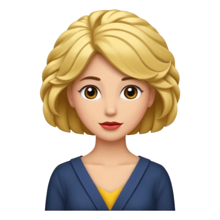 mujer con el pelo recogido para ceremonia sticker