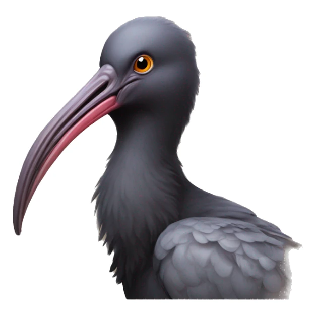 Australian black ibis bi chicken pax sticker