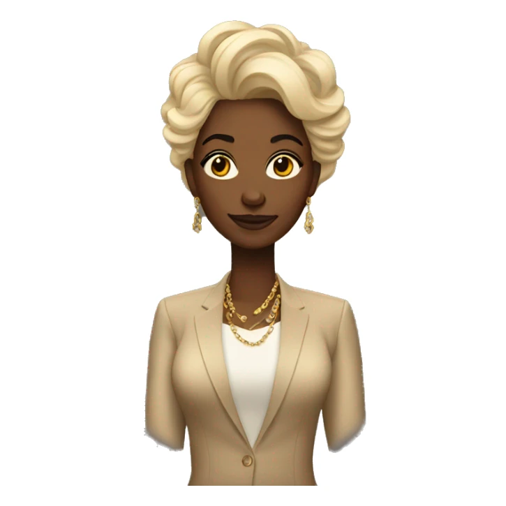 Rich black woman  sticker