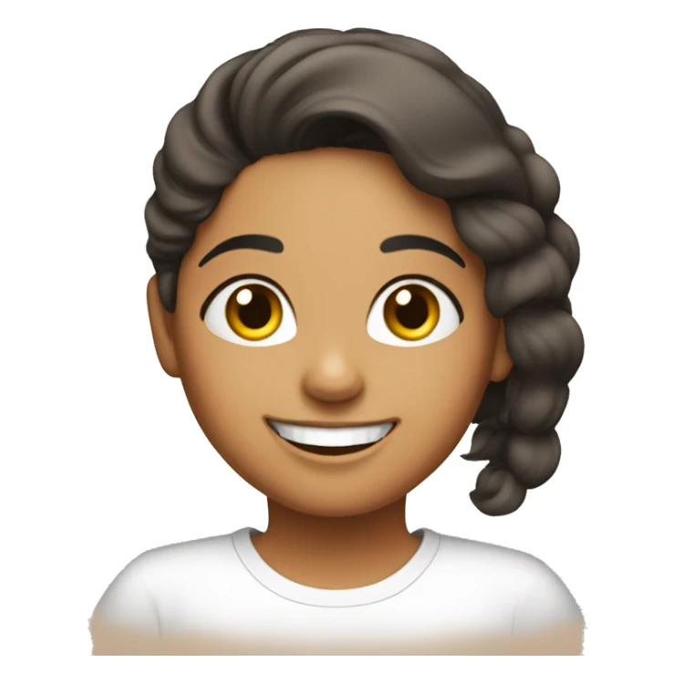 A happy Latina girl  sticker